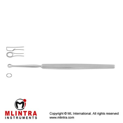 Fox Lupus Curette Fig. 1 Stainless Steel, 14 cm - 5 1/2"